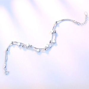 New Sterling Silver Double Strand Bracelet